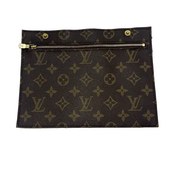 Authentic Louis Vuitton Monogram Randonnee Insert Pochette Clutch Pouch Bag